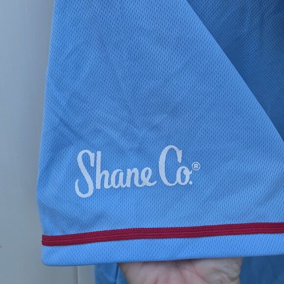 St. Louis Cardinals Shane Co. Short Sleeve Hoodie Shirt Light Blue Size XL SGA - Picture 6 of 10